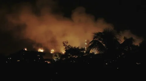Oil refinery plant Stock Footage 33995040