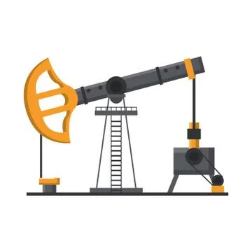 Oil refinery pump machine isolated symbol 스톡 일러스트
