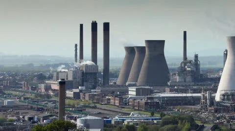 Oil refinery sweep Stock-Footage 23165649