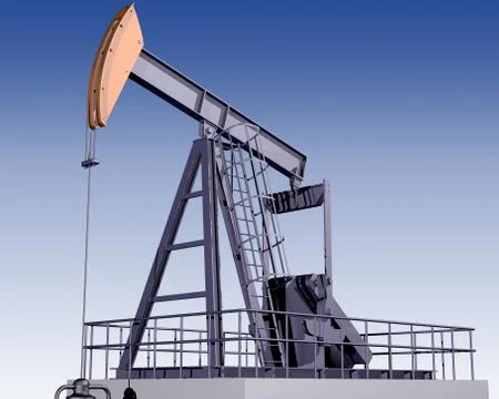 Oil rig Stock Illustration