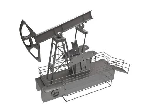 Oil rig Stock Illustration