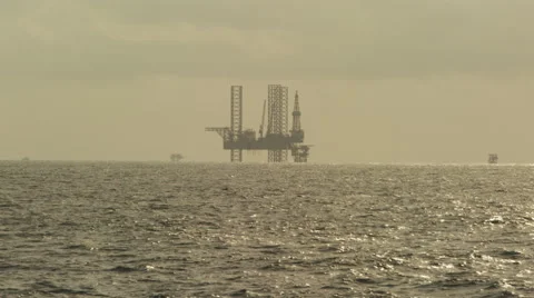 Oil Rig offshore 库存影片 45903108