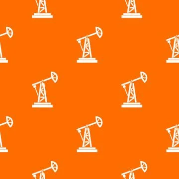 Oil rig pattern seamless Stock Illustration