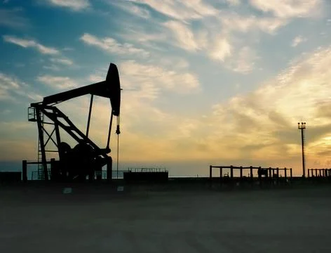Oil rig Foto stock
