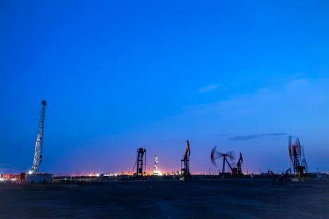The oil rig Stock Photos