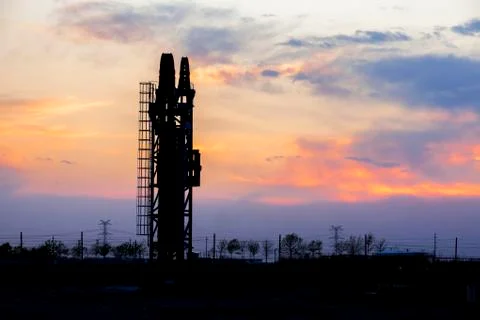 The oil rig Stock Photos
