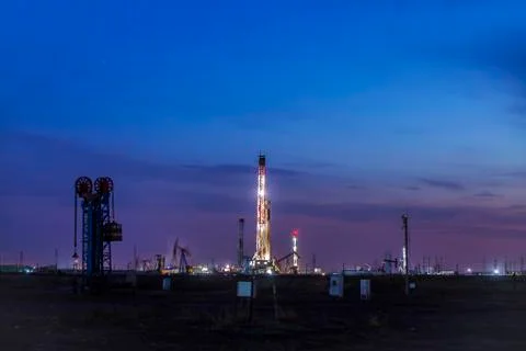 The oil rig Stock Photos