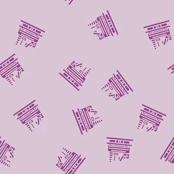 Oil rig platform petroleum engineer glyph vector seamless pattern イラスト素材