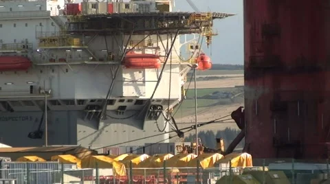 Oil Rig Section construction Stock Footage 44334689