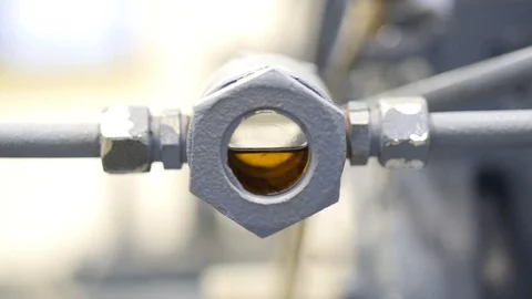 Oil sight window Stock Footage 88408852