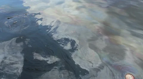 Oil Slick Stock Footage 12135279