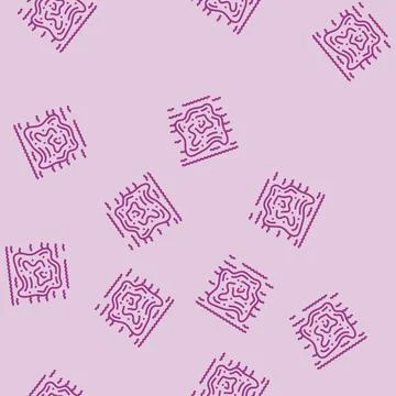 Oil slick on the ocean surface line seamless pattern Stock Illustration