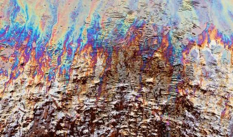 Oil Slick Stock-Fotos