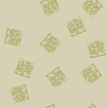 Oil smudge on a sandy beach line seamless pattern Stock Illustration