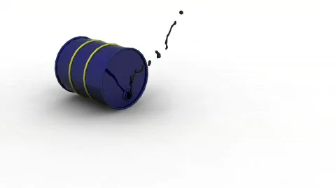 Oil Spill from Drum Stock Footage 733727