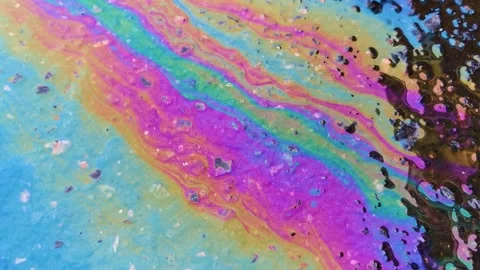 Oil spill on the earth's surface Video stock 149184585