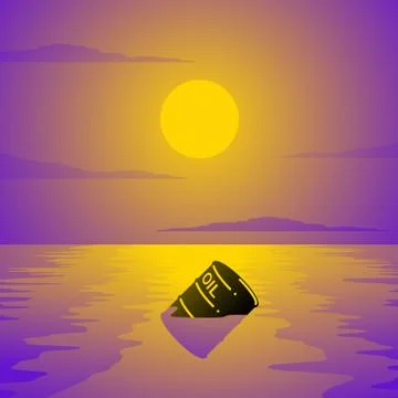 Oil spill Stock Illustration