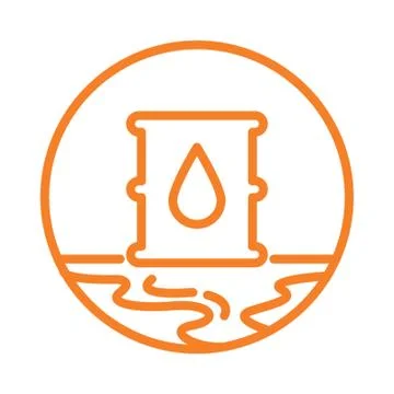 Oil spillage Stock Illustration