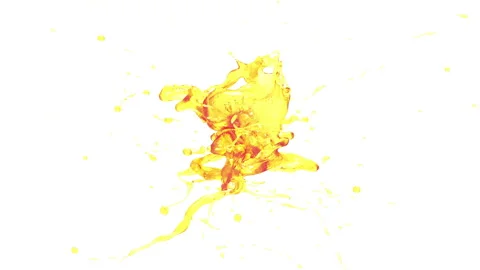 Oil Splash, With Alpha Matte Stock Footage 282733422