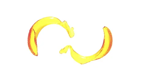 Oil Splash, with Alpha matte. Stockbeeldmateriaal 284166257