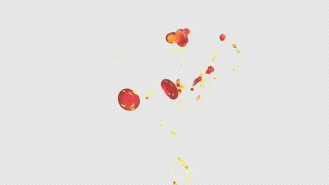 Oil Splash, With Alpha Matte Stock Footage 308476624
