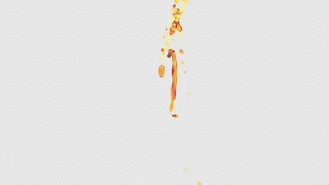 Oil Splash, With Alpha Matte Stock Footage 311585567