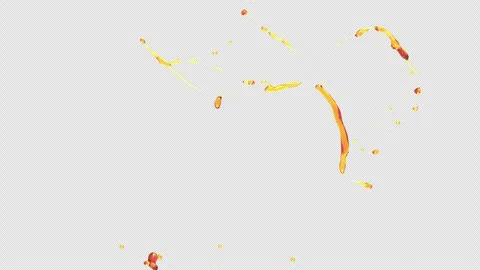 Oil Splash, With Alpha Matte Stock Footage 311882531