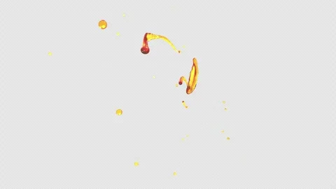 Oil Splash, With Alpha Matte Stock Footage 314074084