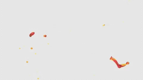 Oil Splash, With Alpha Matte Stock Footage 315292470