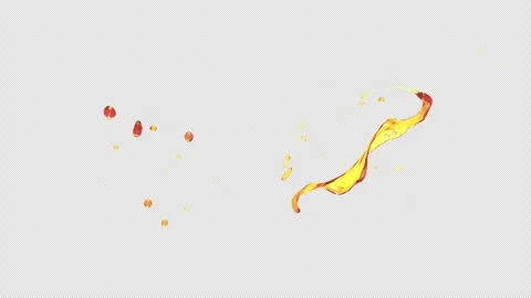 Oil Splash, With Alpha Matte Stock Footage 318095106