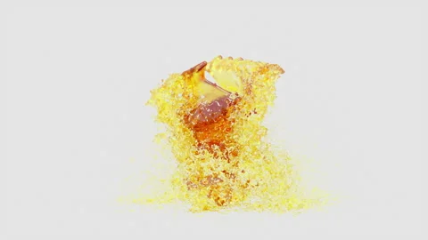 Oil Splash, with Alpha matte. Stock Footage 341615754
