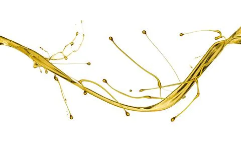 Oil splash wave Stock Photos