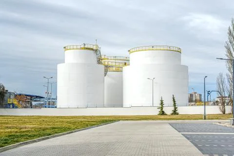Oil storage Stock Photos