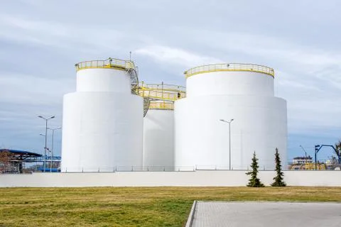 Oil storage Stock Photos