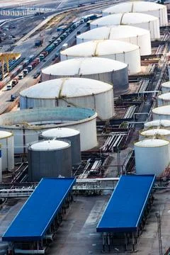 Oil storage Stock Photos