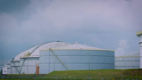 Oil Storage Refinary Industry 스톡 동영상 82750191