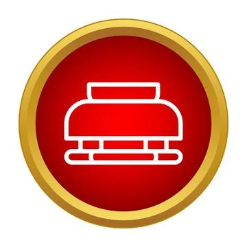 Oil tank icon on red button representing fuel storage Illustrazione stock