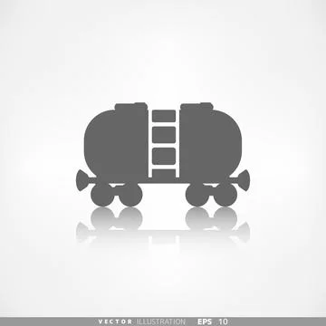 Oil tank icon.Application button. Stock Illustration