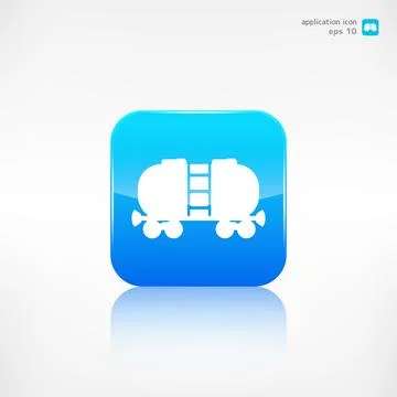 Oil tank icon.Application button. イラスト素材