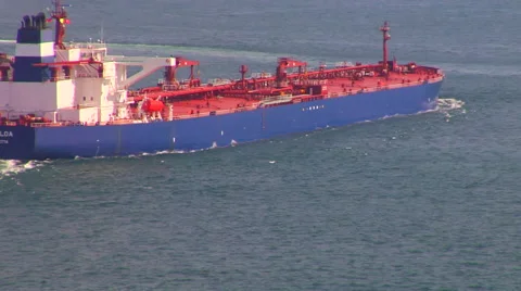 Oil Tanker Bosphorus Stock Footage 48237663