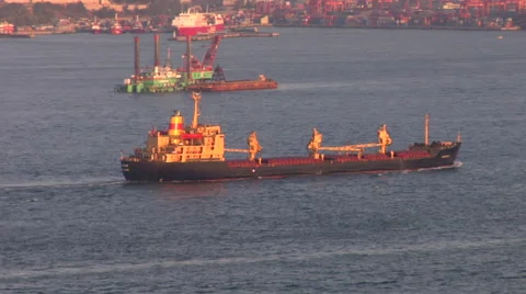 Oil Tanker Stock Footage 48236608