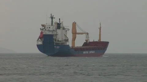 Oil Tanker  Stock Footage 48237039