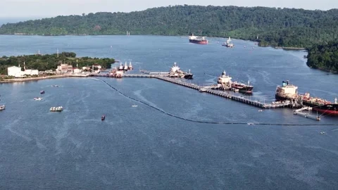 Oil tanker Stock Footage 327892211
