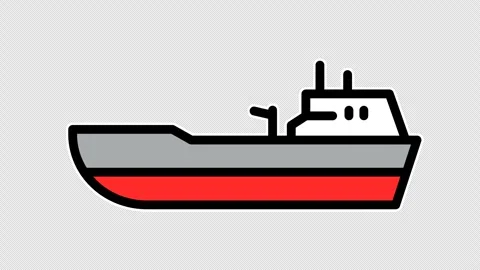 Oil tanker ship Vídeo Stock 335486409