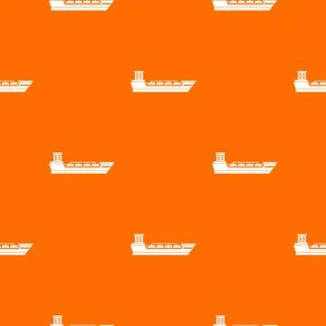 Oil tanker ship pattern seamless Stockillustratie