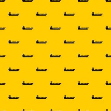 Oil tanker ship pattern vector 스톡 일러스트