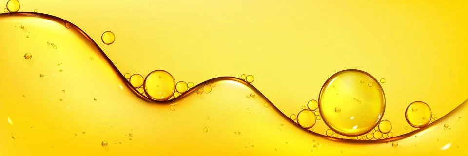 Oil texture forms bubble shapes Stock Illustration