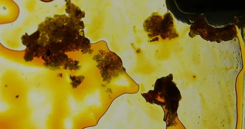 Oil Texture on Glass Stock Footage 327348266