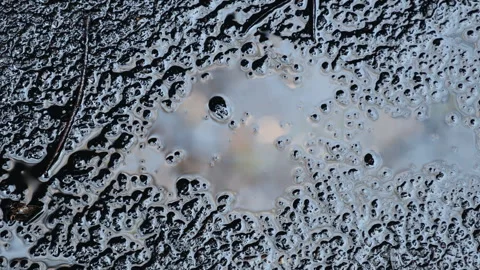 Oil Texture on Road Stock Footage 324105724