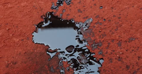 Oil Texture on Road Stock Footage 324113981
